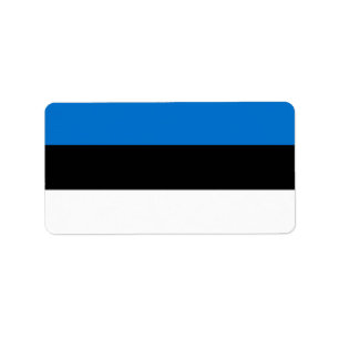 Estnische Flagge Adressaufkleber