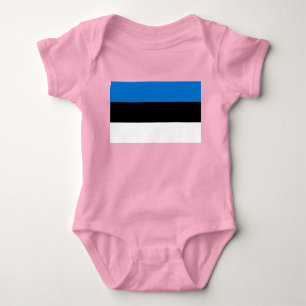 Estnische Flagge Baby Strampler