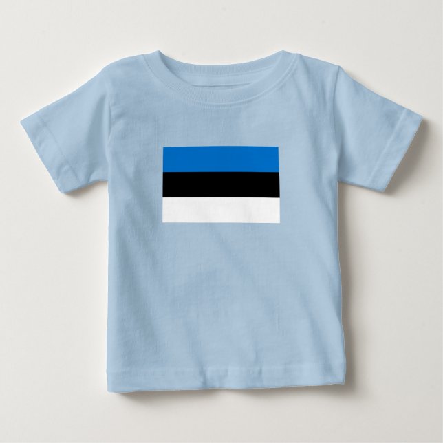 Estnische Flagge Baby T-shirt (Vorderseite)