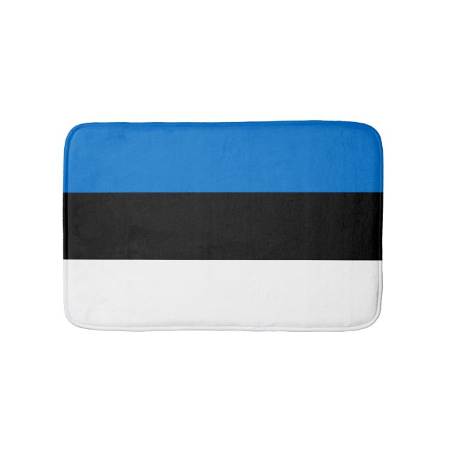 Estnische Flagge Badematte (Vorderseite)