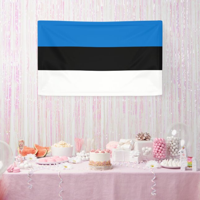 Estnische Flagge Banner (Party)