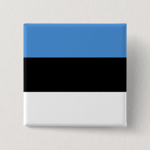 Estnische Flagge Button