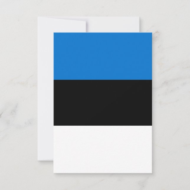 Estnische Flagge Dankeskarte (Vorderseite)