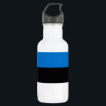 Estnische Flagge Edelstahlflasche<br><div class="desc">Patriotische Flagge Estlands.</div>