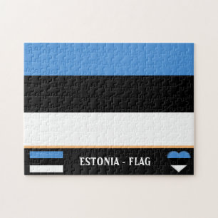 Estnische Flagge & Estland - Land, Urlaub/Sport