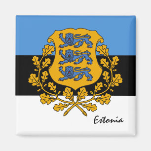 Estnische Flagge / Estland - Reise, Urlaub/Sport M Magnet