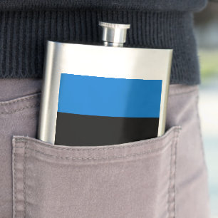 Estnische Flagge Flachmann