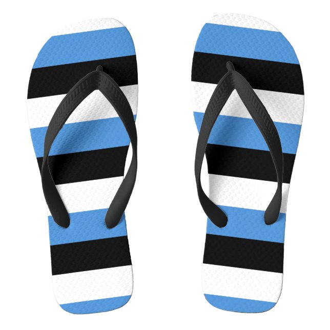 Estnische Flagge Flip Flops (Fußbett)