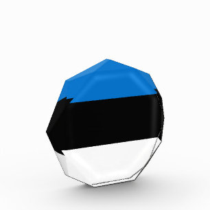 Estnische Flagge Fotoblock