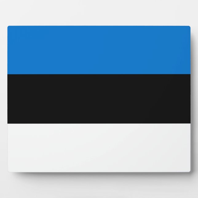 Estnische Flagge Fotoplatte (Vorderseite)