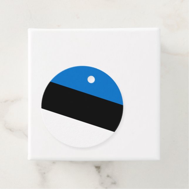 Estnische Flagge Geschenkanhänger (Beispiel)