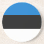 Estnische Flagge Getränkeuntersetzer<br><div class="desc">Patriotische Flagge Estlands.</div>