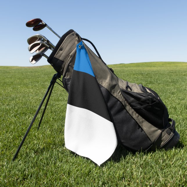 Estnische Flagge Golfhandtuch (Gras)