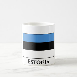 Estnische Flagge Kaffeetasse
