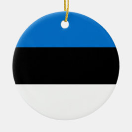 Estnische Flagge Keramik Ornament