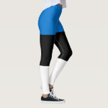 Estnische Flagge Leggings<br><div class="desc">Patriotische Flagge Estlands.</div>