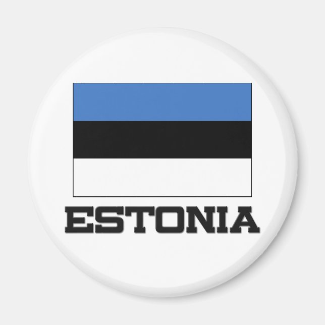 Estnische Flagge Magnet (Vorne)