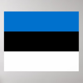 Estnische Flagge Poster