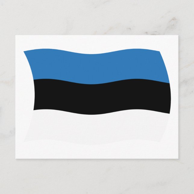 Estnische Flagge Postkarte (Vorderseite)