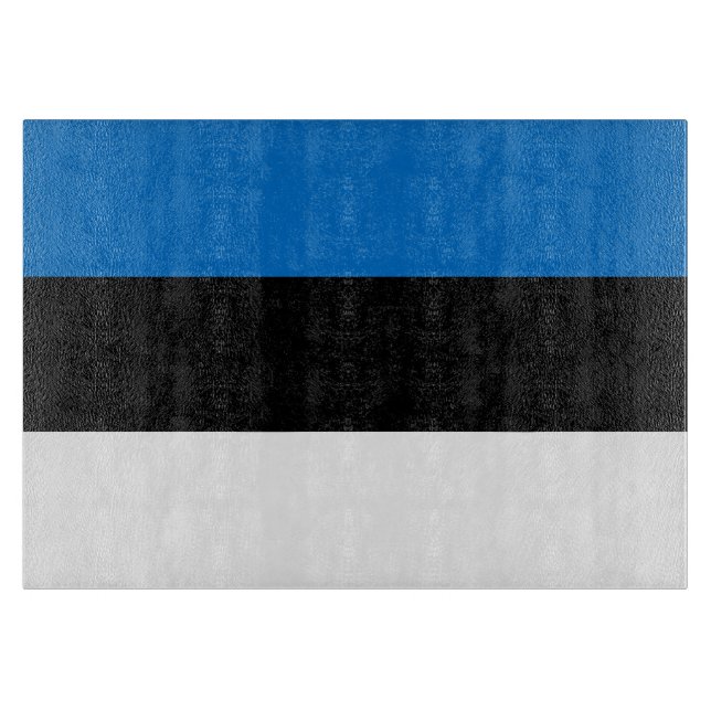 Estnische Flagge Schneidebrett (Vorderseite)