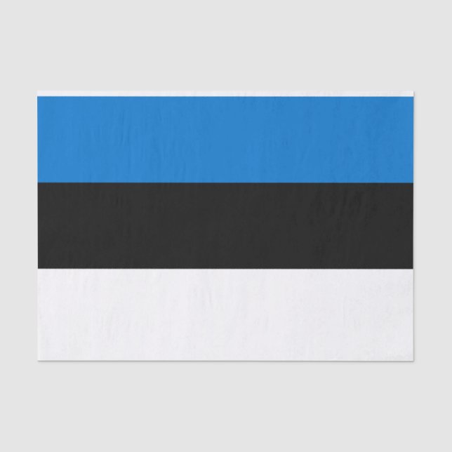 Estnische Flagge Seidenpapier (Vorderseite)
