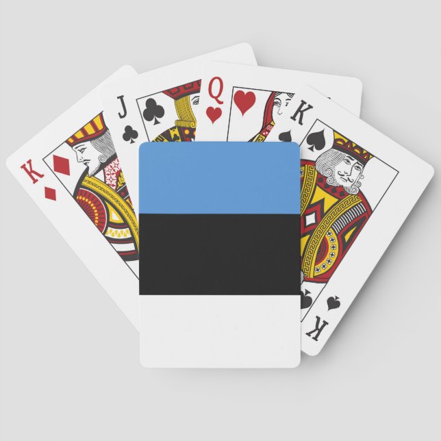 Estnische Flagge Spielkarten (Rückseite)