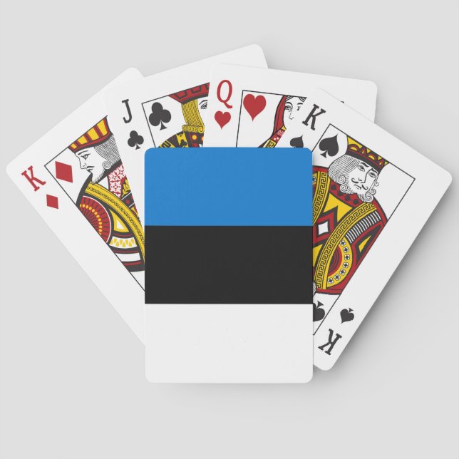 Estnische Flagge Spielkarten (Rückseite)