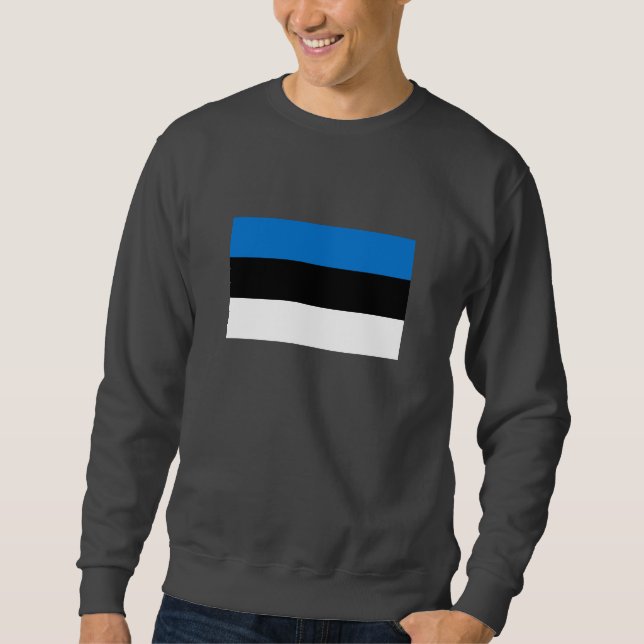 Estnische Flagge Sweatshirt (Vorderseite)