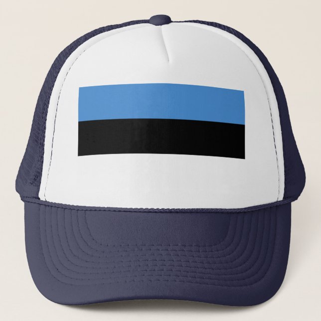 Estnische Flagge Truckerkappe (Vorderseite)