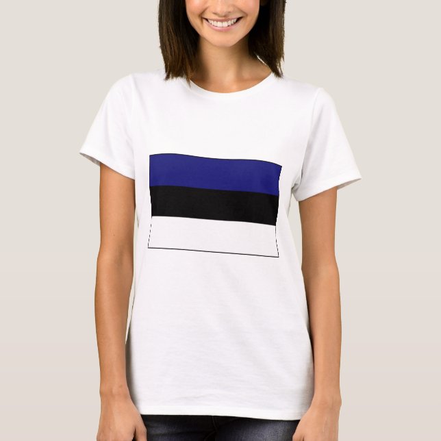 Estnische Flaggen-T - Shirts und Geschenke (Vorderseite)