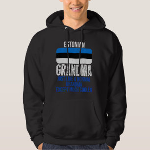 Estnische Oma - Vintage Estnische Flagge für Mutte Hoodie