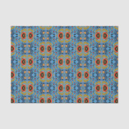 Estnische Volkskunst-Multicolor-Blumenmuster Seidenpapier