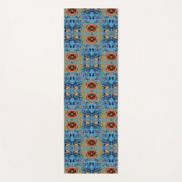 Estnische Volkskunst-Multicolor-Muster Yogamatte