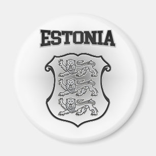 Estnische Wappen Magnet