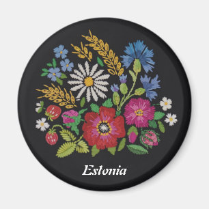 Estnischer Wildblume-Magnet Magnet