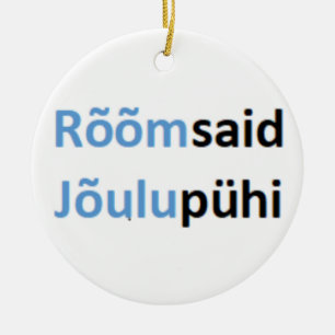 estnischer Zimmerjoulupuhi Keramik Ornament