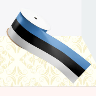 Estnisches Flaggenband, estnische Patrioten/Sport Satinband