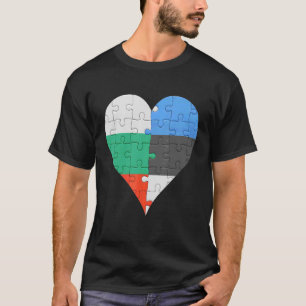 Estnisches Flaggenherz T-Shirt