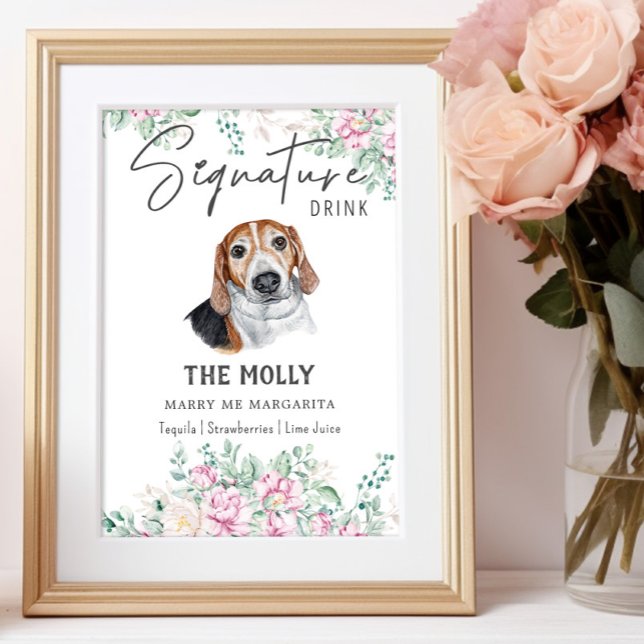 Estnisches Hunde-Unterschrift Trinkzeichen Poster (Von Creator hochgeladen)