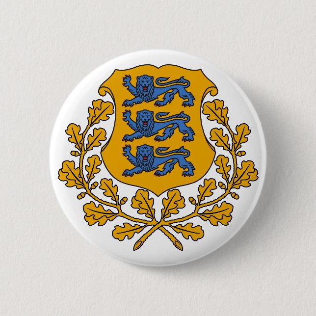 Estonia-Emblem Button (Vorderseite)