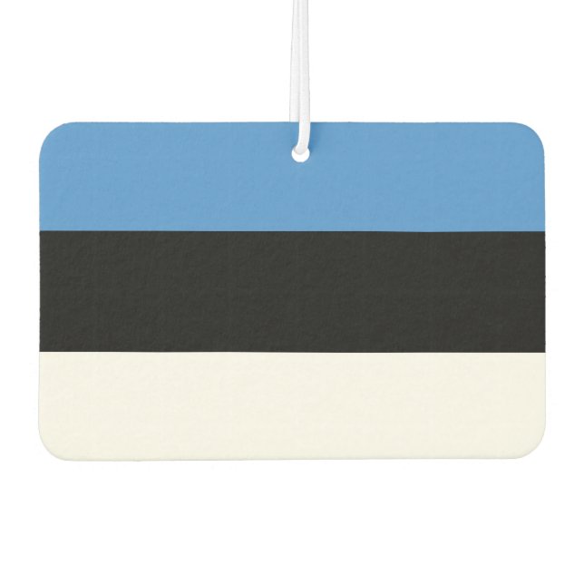 Estonia flag Air Freshener Autolufterfrischer (Vorderseite)