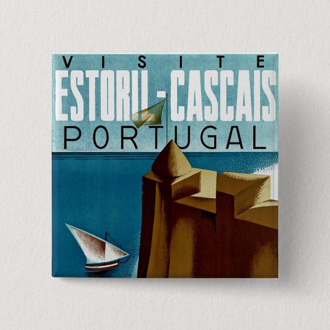 Estoril - Cascais Portugal Button (Vorderseite)