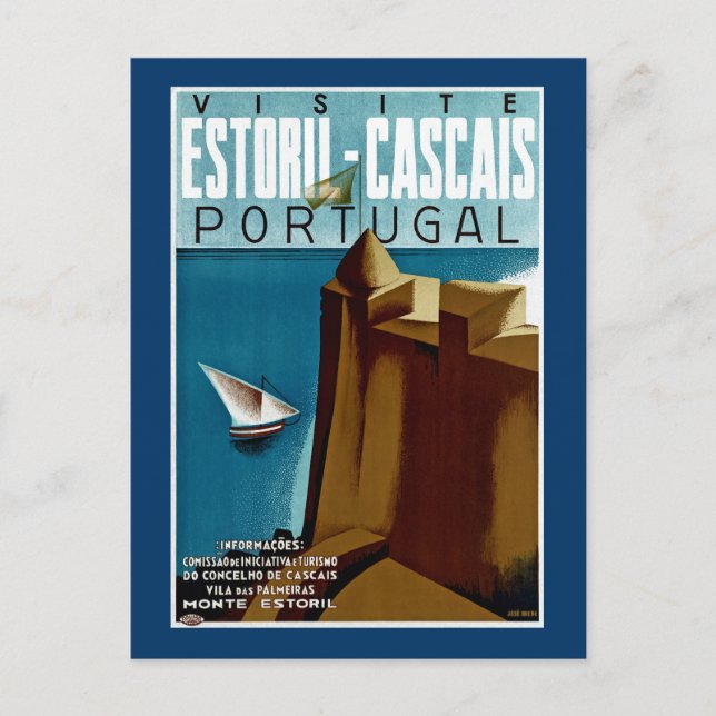 Estoril - Cascais Portugal Postkarte (Vorderseite)