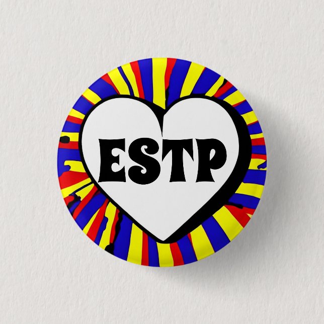 ESTP MBTI 3 Cm Runder Abzeichen Button (Vorderseite)
