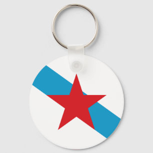 Estreleira - Bandera Independentista Gallega Schlüsselanhänger