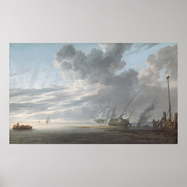 Estuary - Simon de Vlieger Kunstmuseum Poster (Vorne)