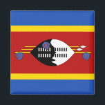 Eswatini Flag Magnet<br><div class="desc">Dekorativer Magnet mit der Flagge von Eswatini - Anpassen Sie es: Bilder anpassen; fügen Sie einen Namen/Slogan für persönliche Geschenke hinzu; fügen Sie ein Unternehmen/Club Logo für Werbeartikel © 2008 FlagAndMap.</div>