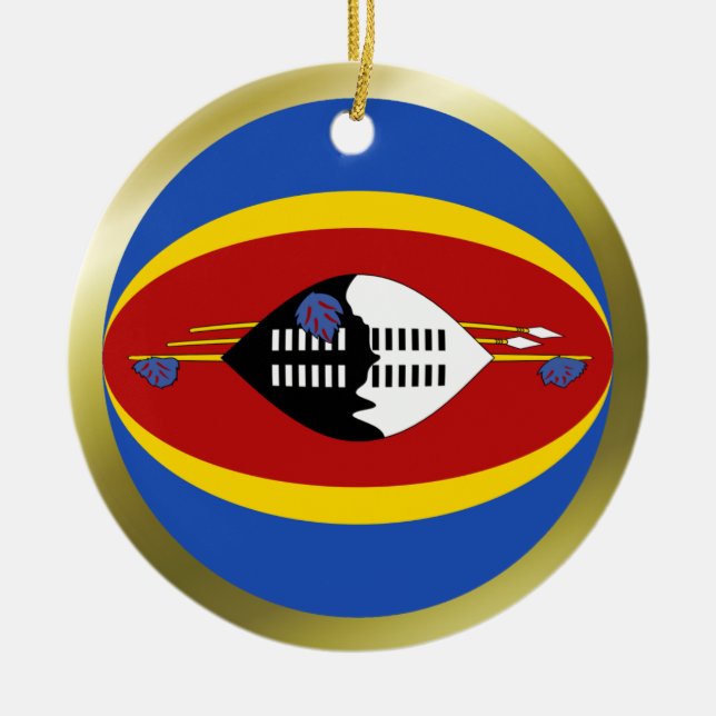 Eswatini Flag Ornament (Vorne)