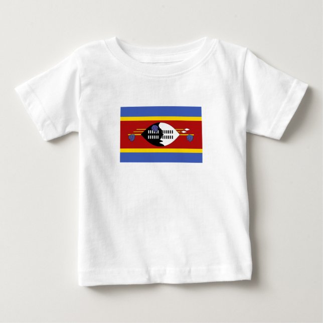Eswatini-Flagge Baby T-shirt (Vorderseite)