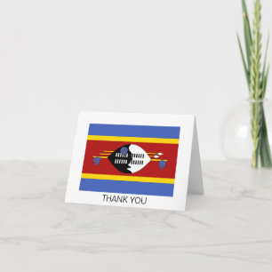 Eswatini-Flagge Dankeskarte